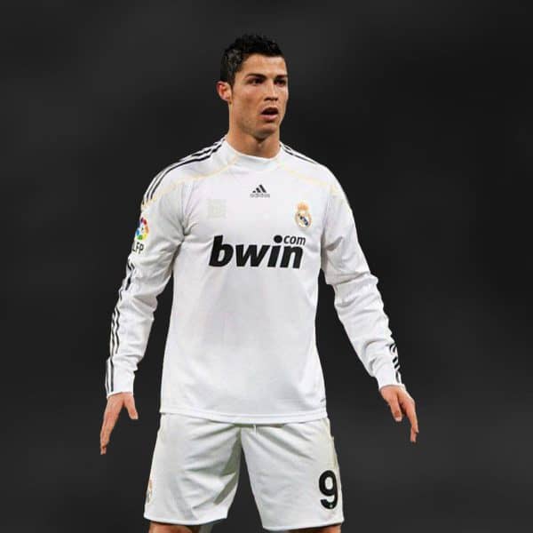 لباس اول رئال مادرید 2009-2010 آستین بلند (کیفیت مشابه اورجینال)