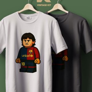 تیشرت طرح لگو مسی