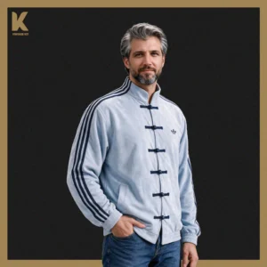 کاپشن آدیداس آبی
